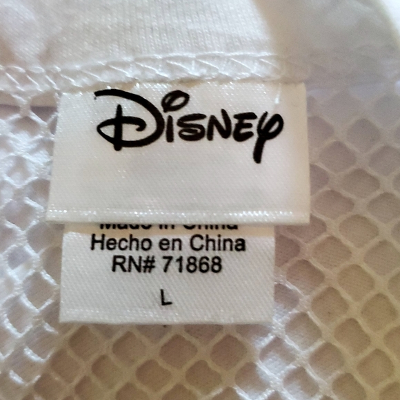 Disney Mickey Mouse V-Neck T-Shirt Mesh Inset - Picture 5 of 6